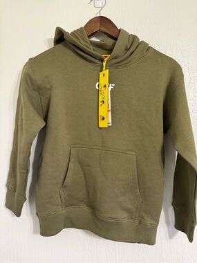 Off White Kids OK085F504 310 Green Camo Brick Layer Size Small Hoodie